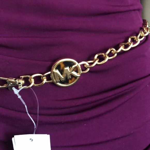 Metal Gold Tone Chain Belt NWT by Michael Kors - Picture 8 of 11